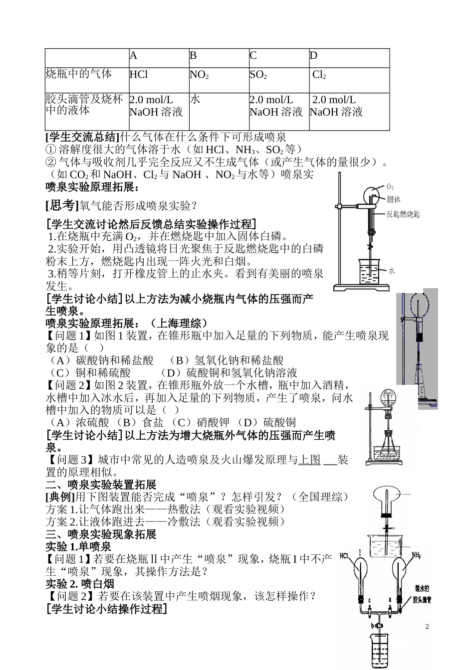 喷泉实验及拓展应用_第2页