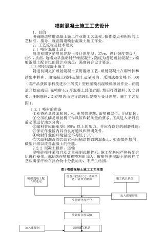 喷射混凝土施工工艺