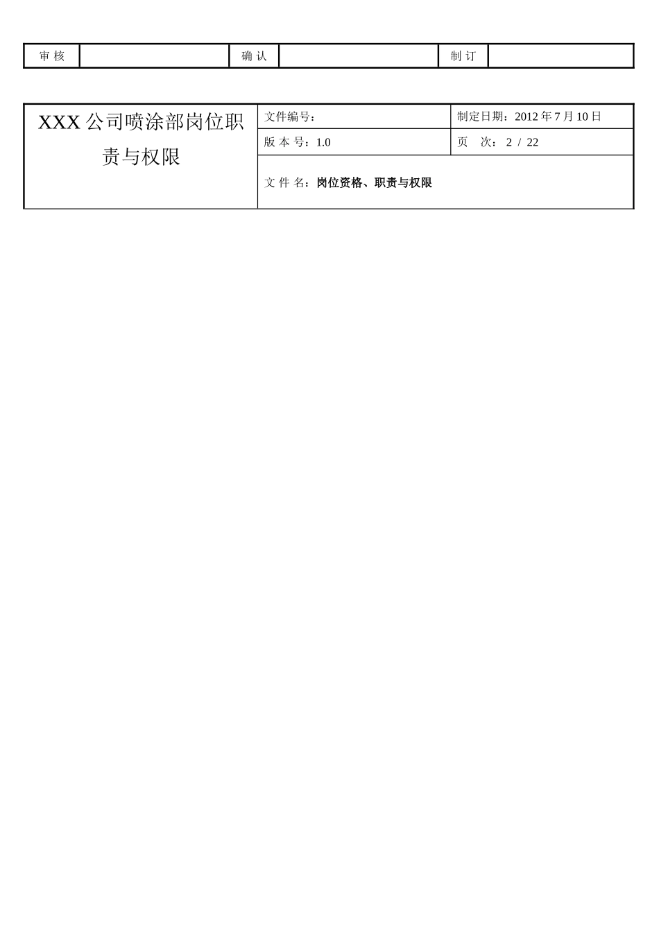 喷涂部岗位职责与权限_第2页