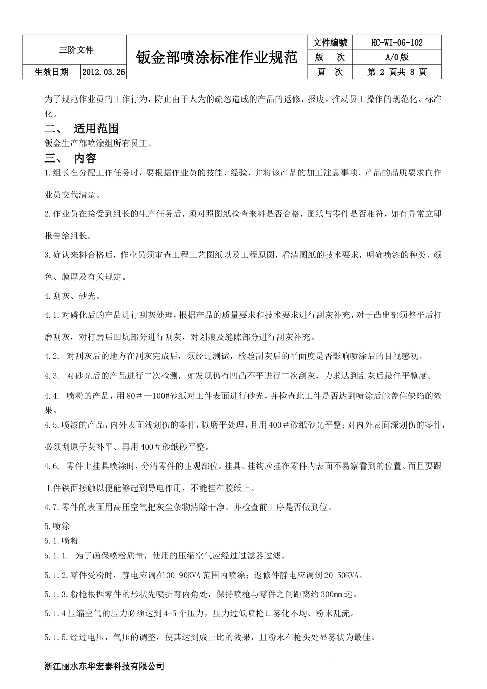 喷涂岗位作业指导书_第2页