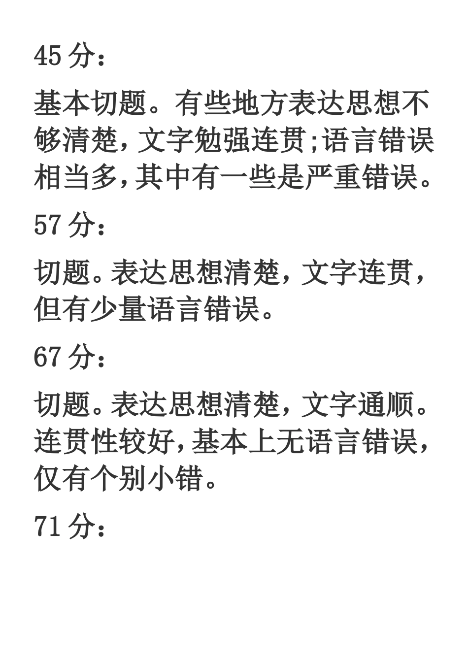 四六级标准分对比表_第2页