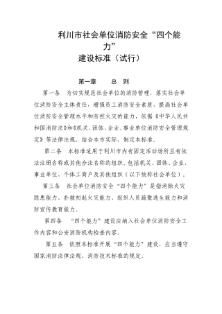 四个能力建设标准20101029