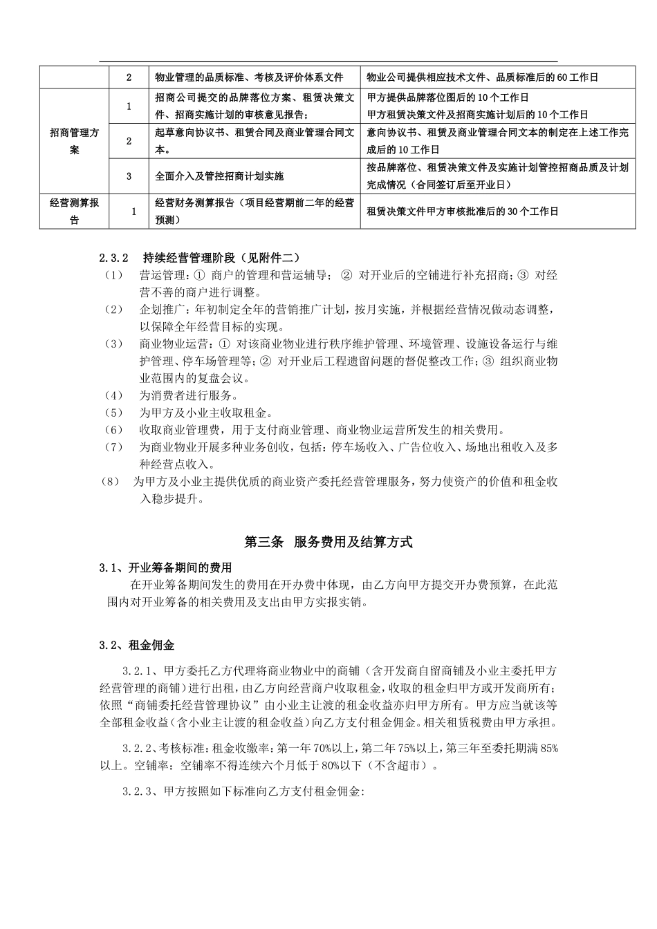 商业委托经营管理合同_第3页