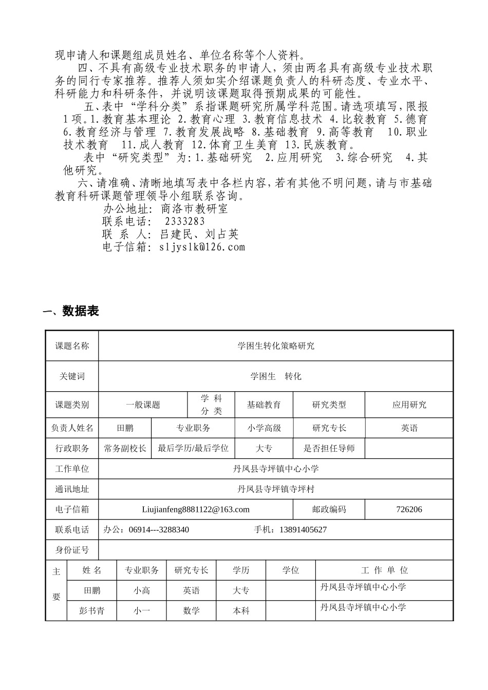 商洛市教育科学课题申请评审书_第3页