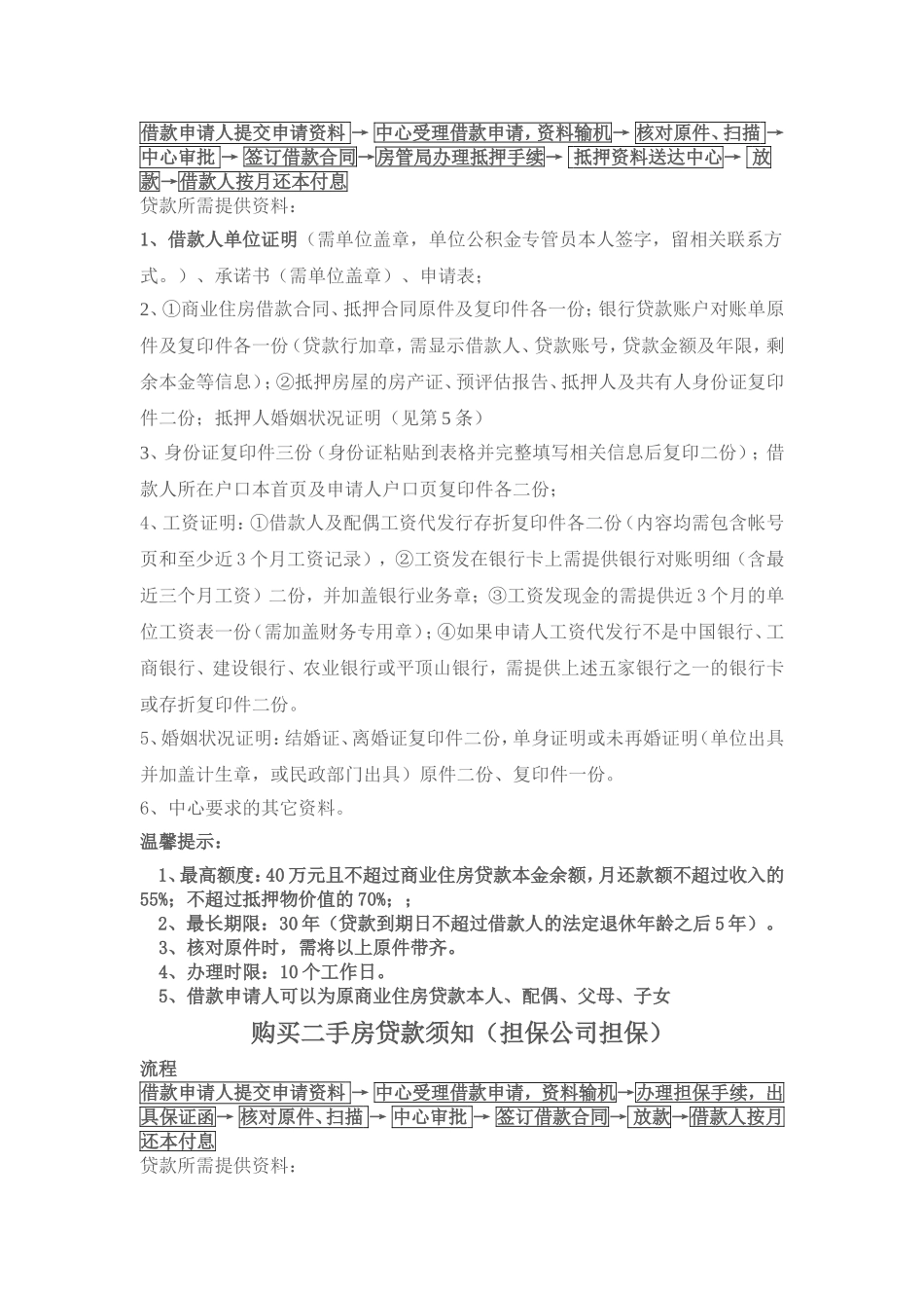 商业住房贷款转公积金贷款须知_第2页