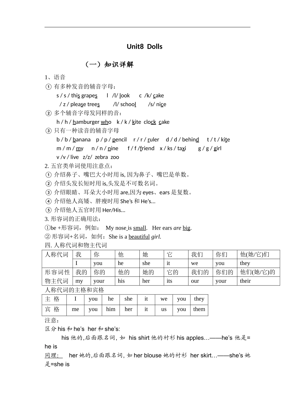 四上-Unit8苏教版英语4年级上册4A教案_第1页