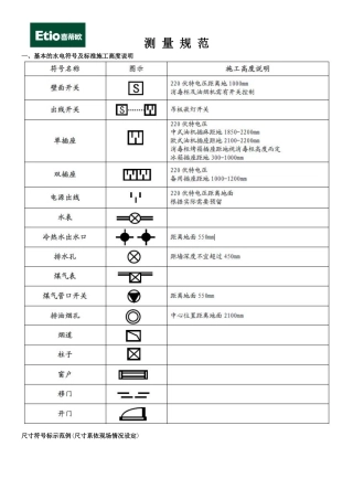 喜蒂欧橱柜测量规范
