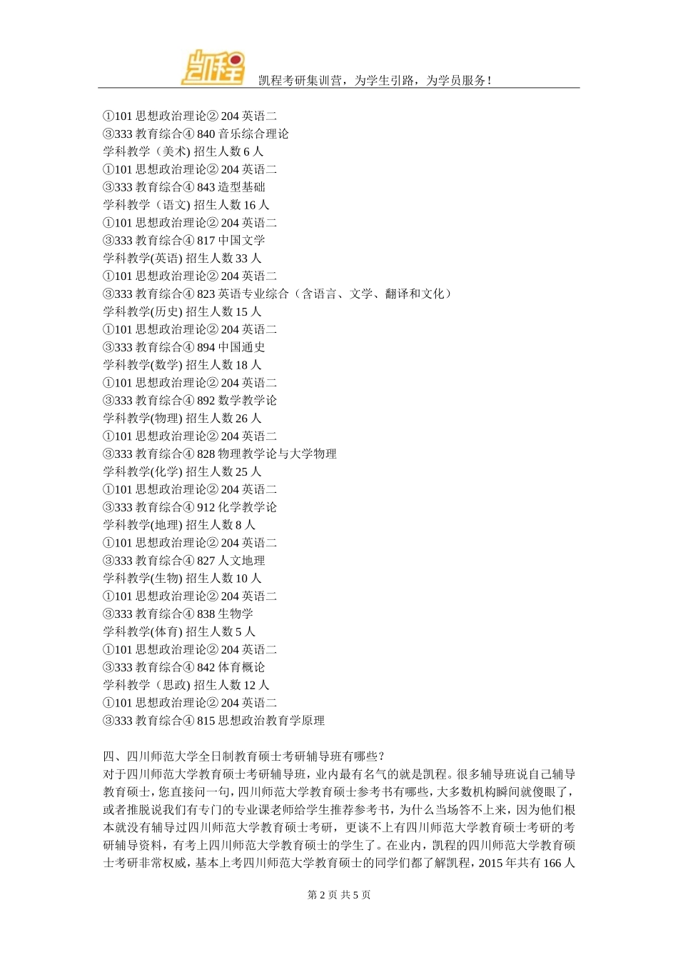 四川师范大学全日制教育硕士考研难吗_第2页
