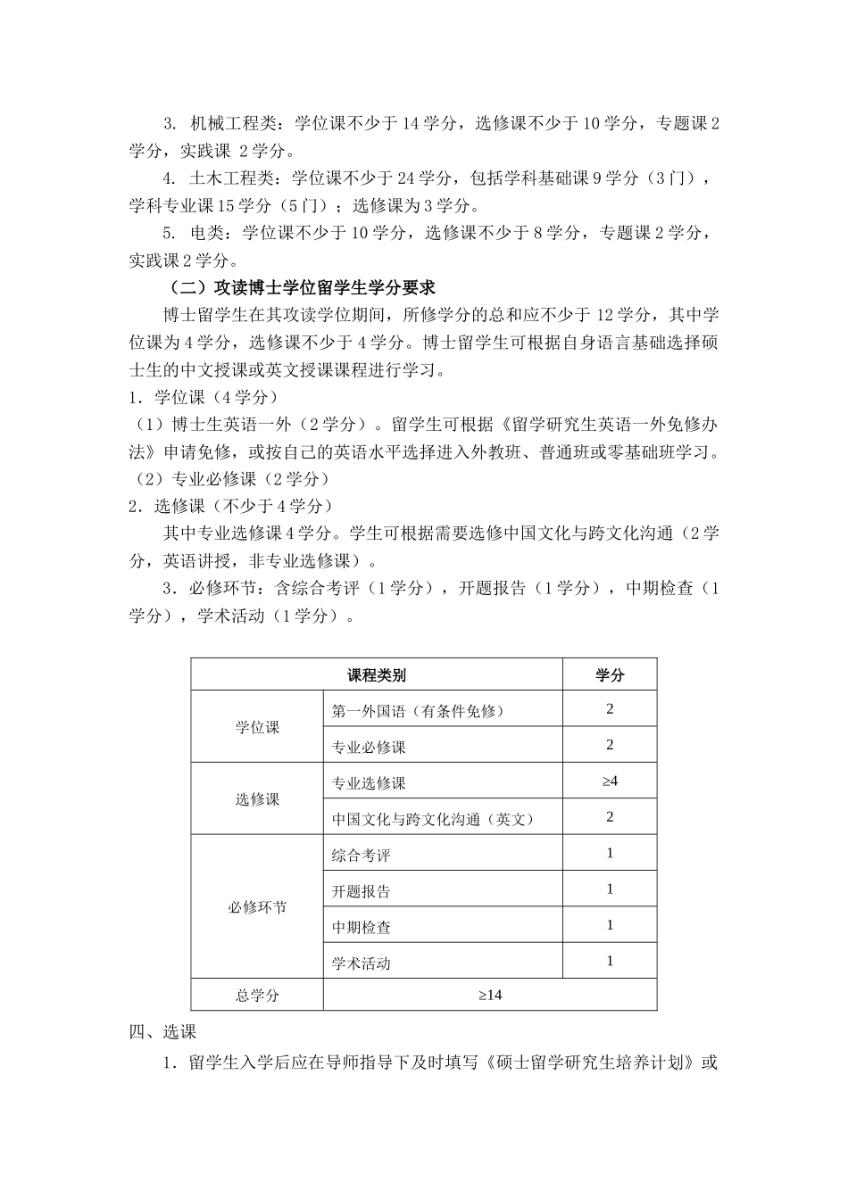 哈尔滨工业大学-攻读硕士、博士学位外国留学研究生培养工作的规定_第3页