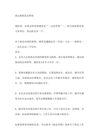 商会知识普及