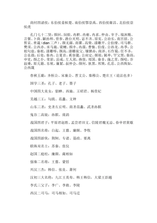 商纣四诸侯：东伯侯姜桓楚、南伯侯鄂崇禹、西伯侯姬昌、北伯侯崇侯虎