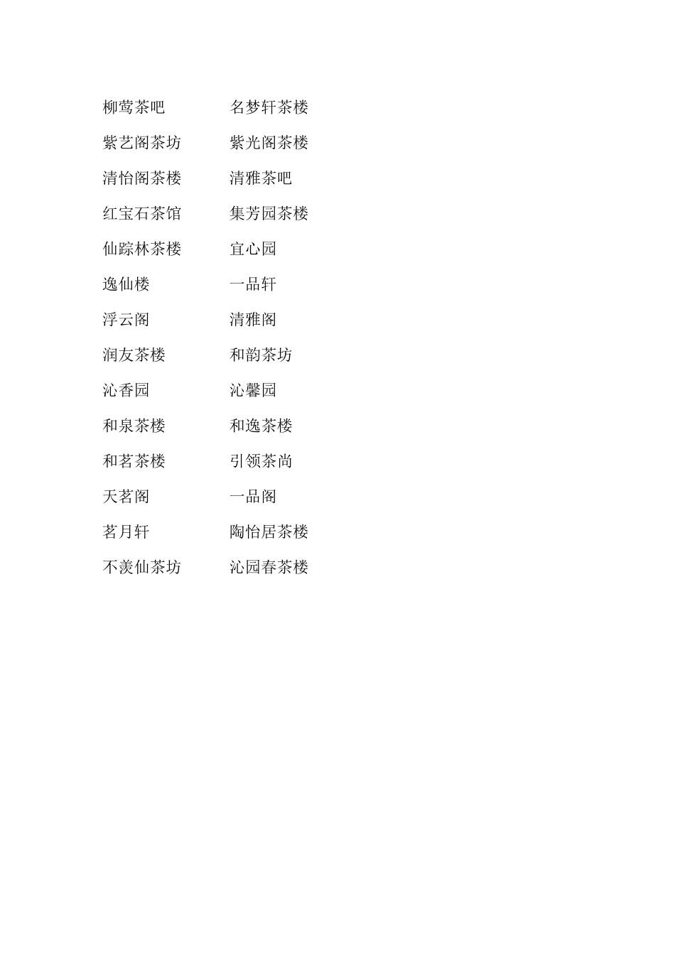 唯美优雅的茶馆名字大全_第3页