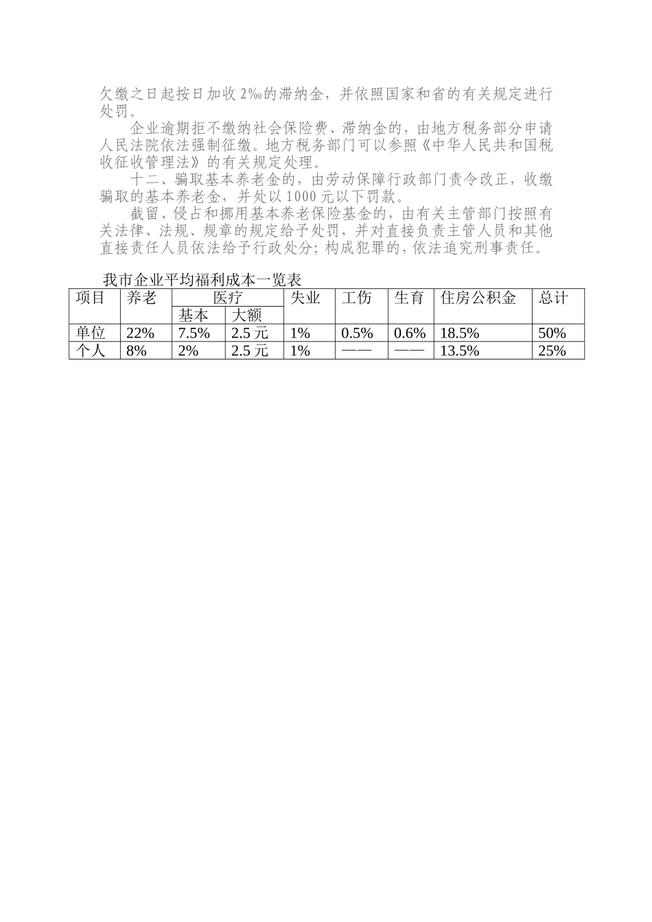 哈尔滨市企业职工基本养老保险若干政策规定_第3页