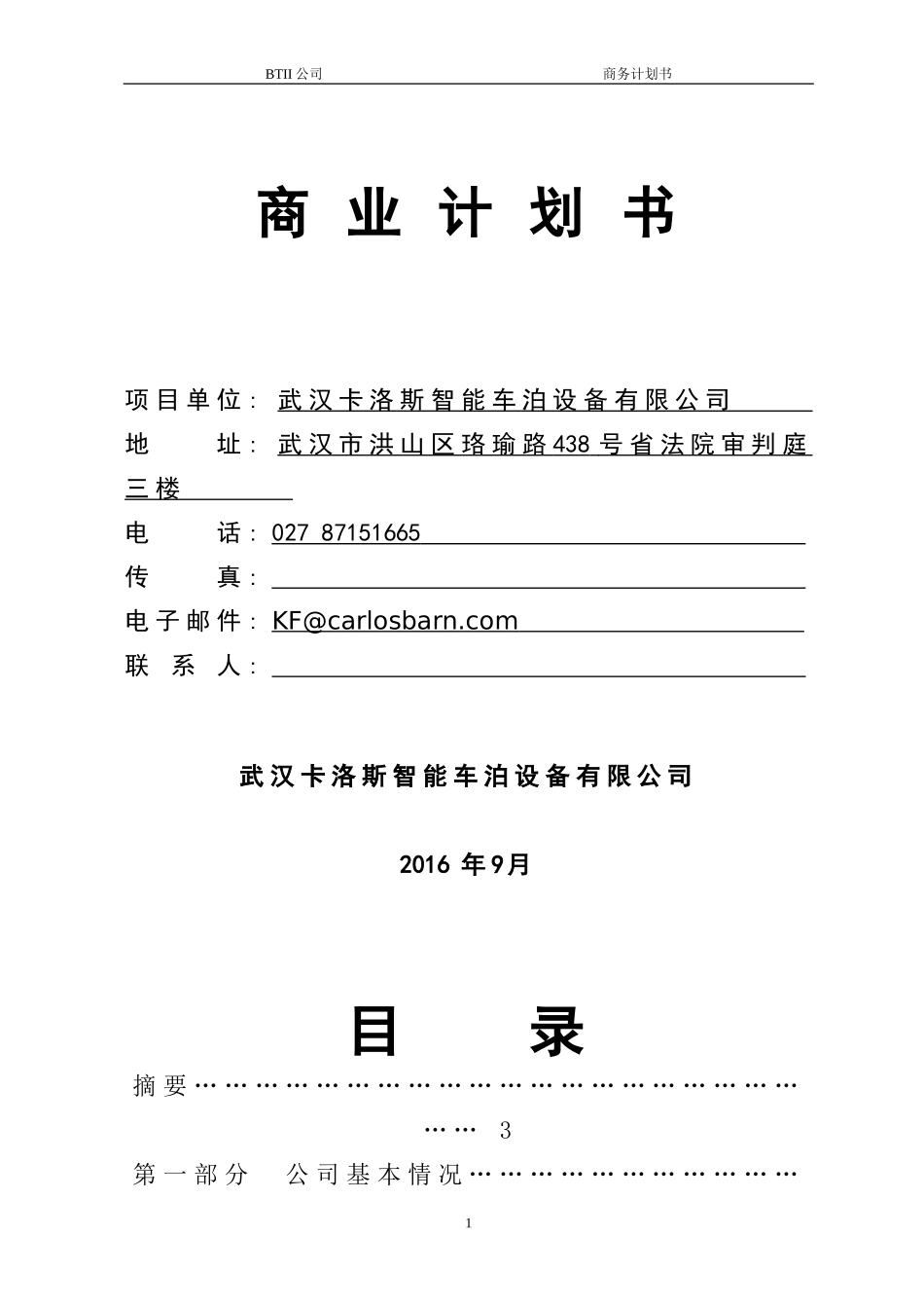 商业策划书模板(同名24175)_第1页