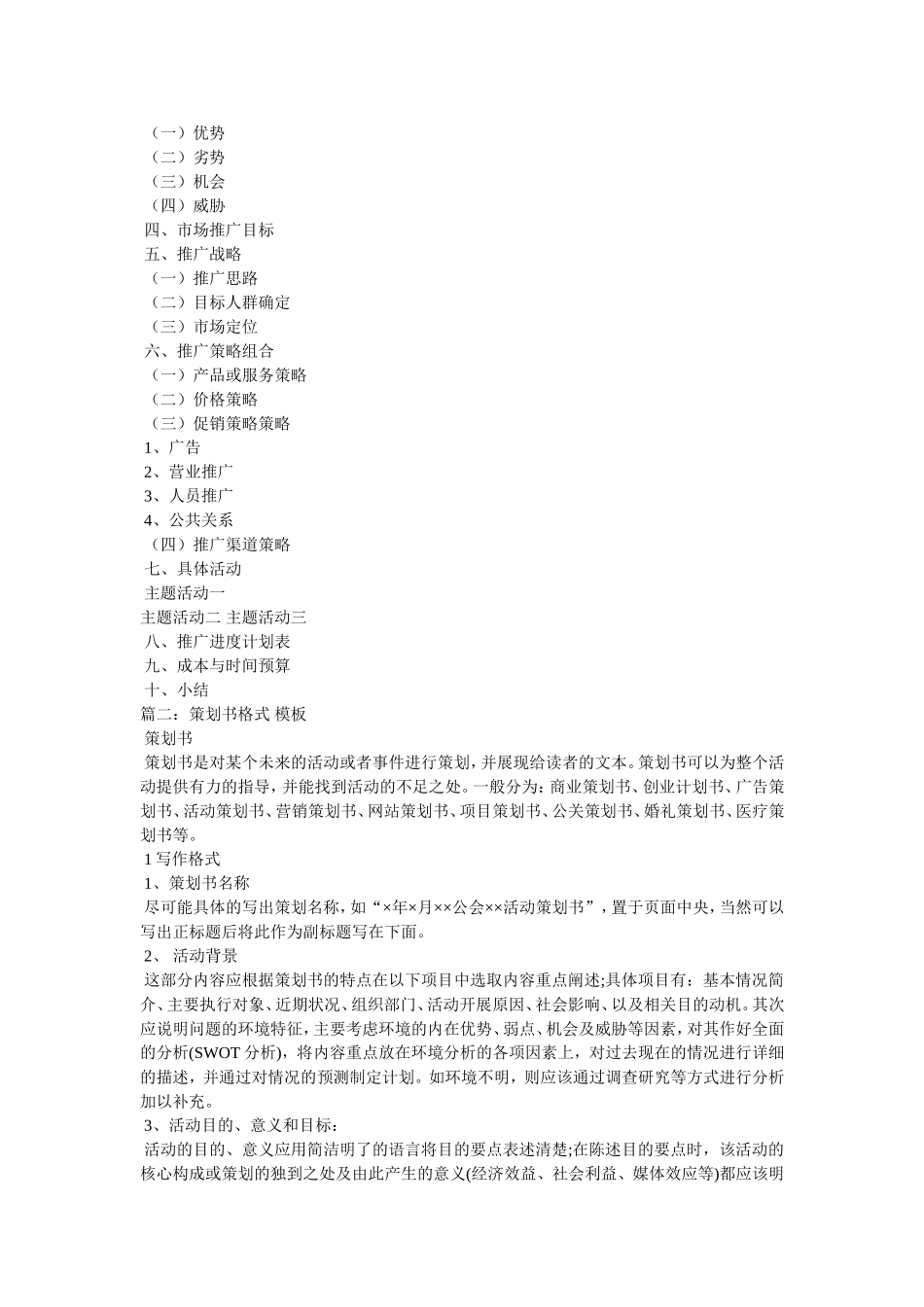 商业活动策书格式_第3页
