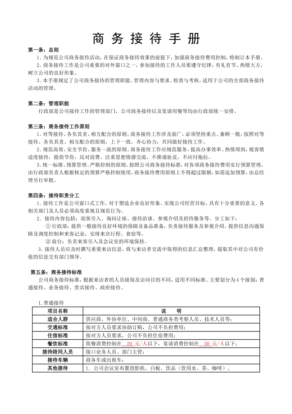 商务接待手册2003_第1页