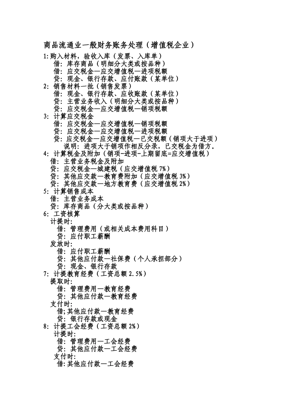 商品流通业一般财务账务处理_第1页