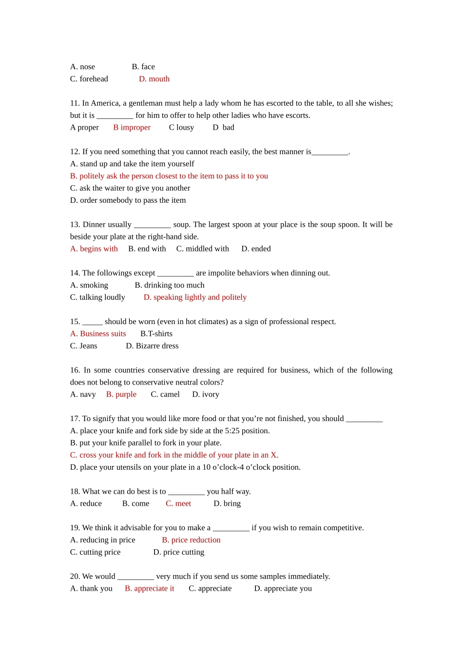 商务英语-选择题_第2页