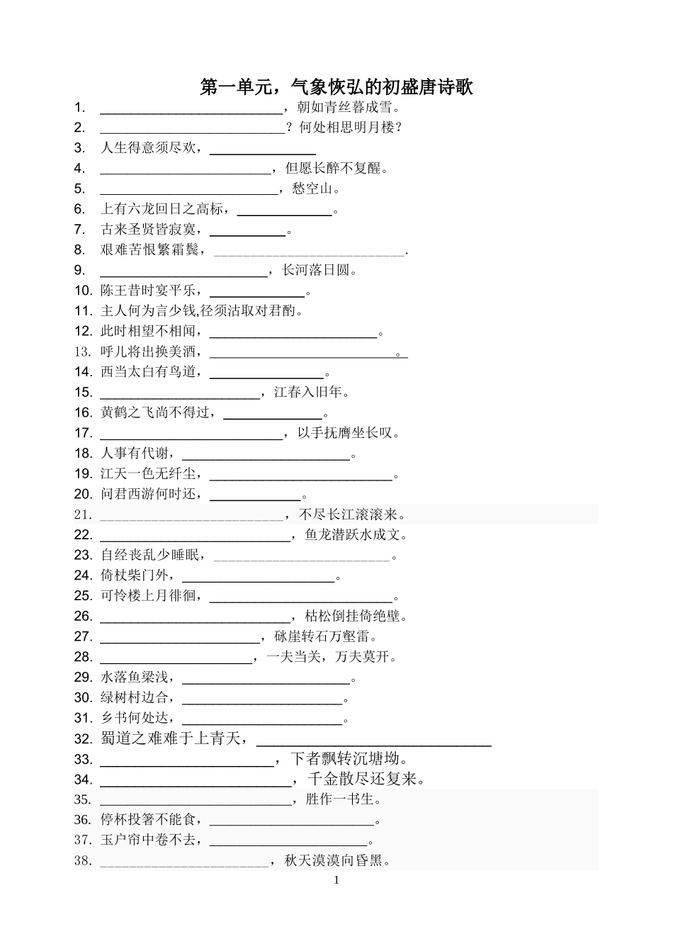唐诗宋词名言名句_第1页