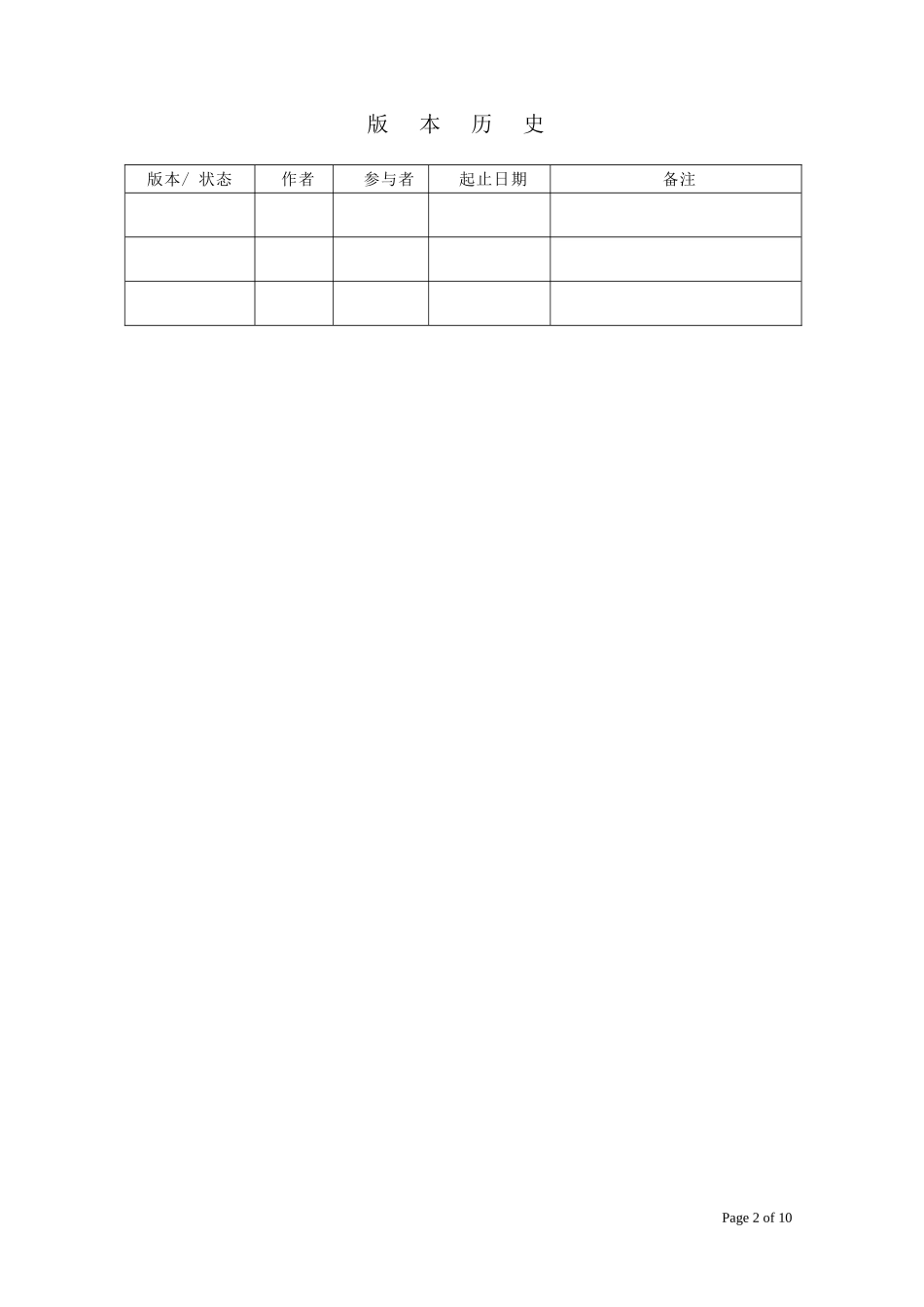 商业需求文档模板BRD_第2页