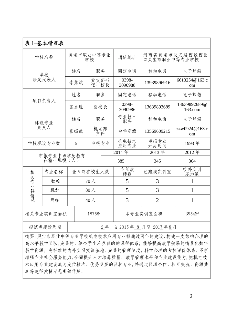 品牌专业建设任务书_第3页