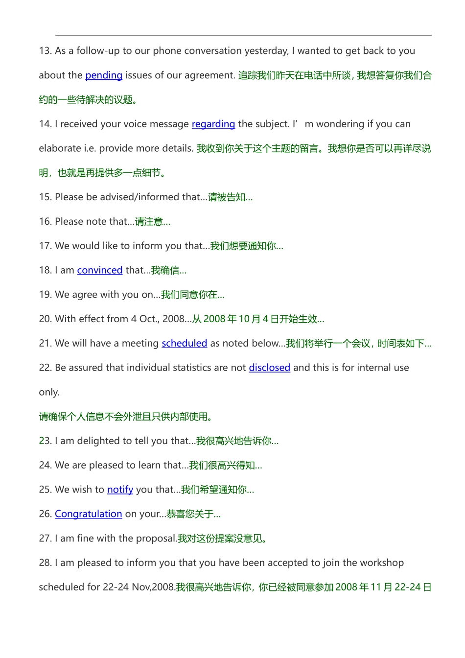 商务英语常用130个句型must_第2页