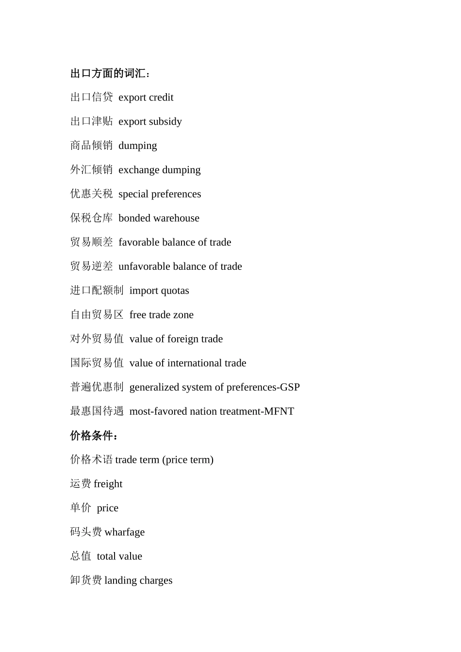 商务英语初级写作之谈判词汇_第1页