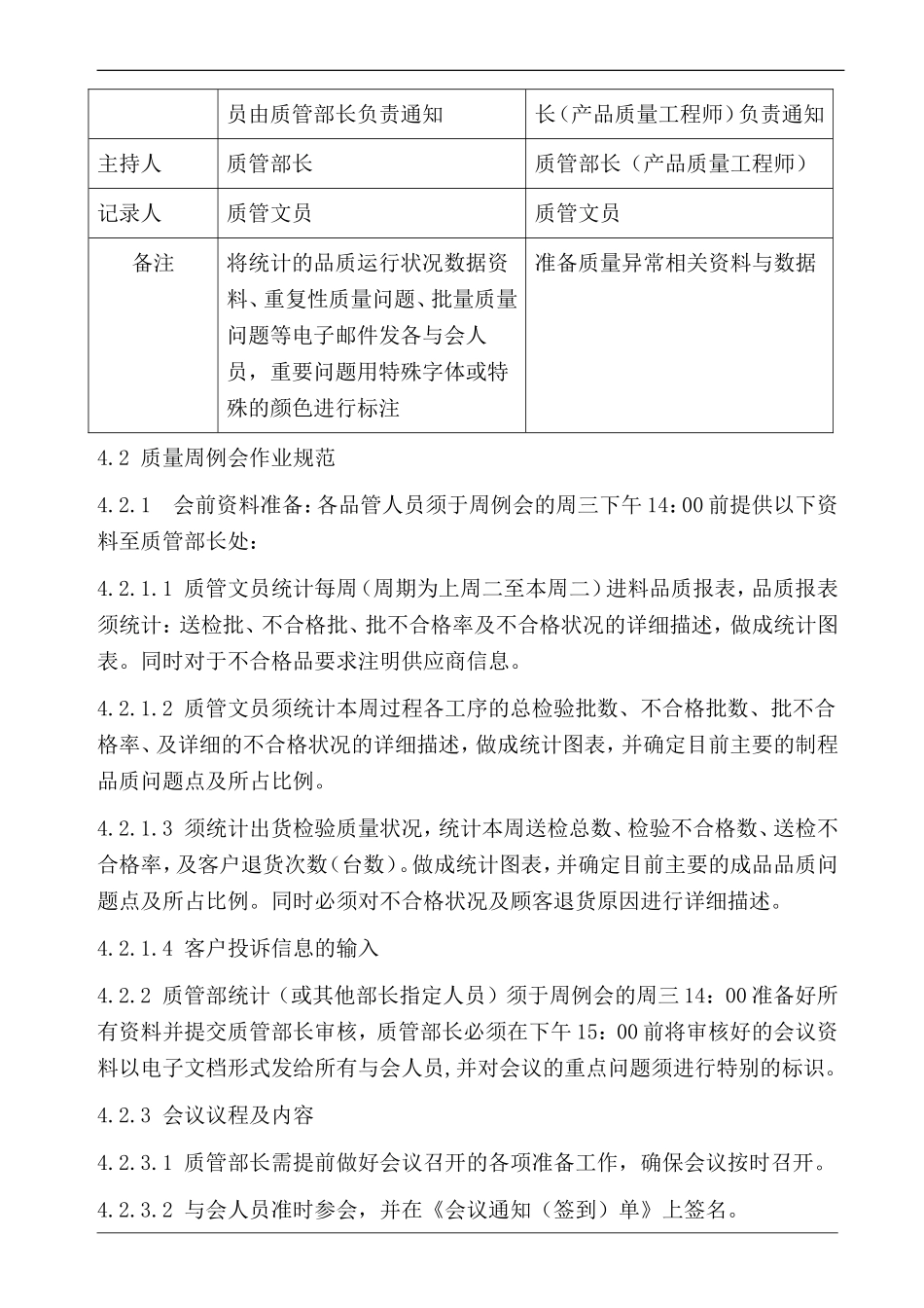 品质部会议管理办法_第2页
