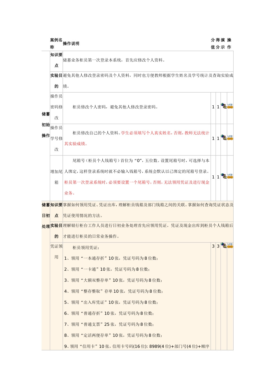商业银行实习操作平台对私案例条目_第1页