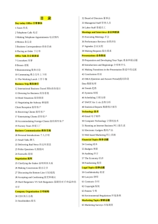 商务英语口语对话