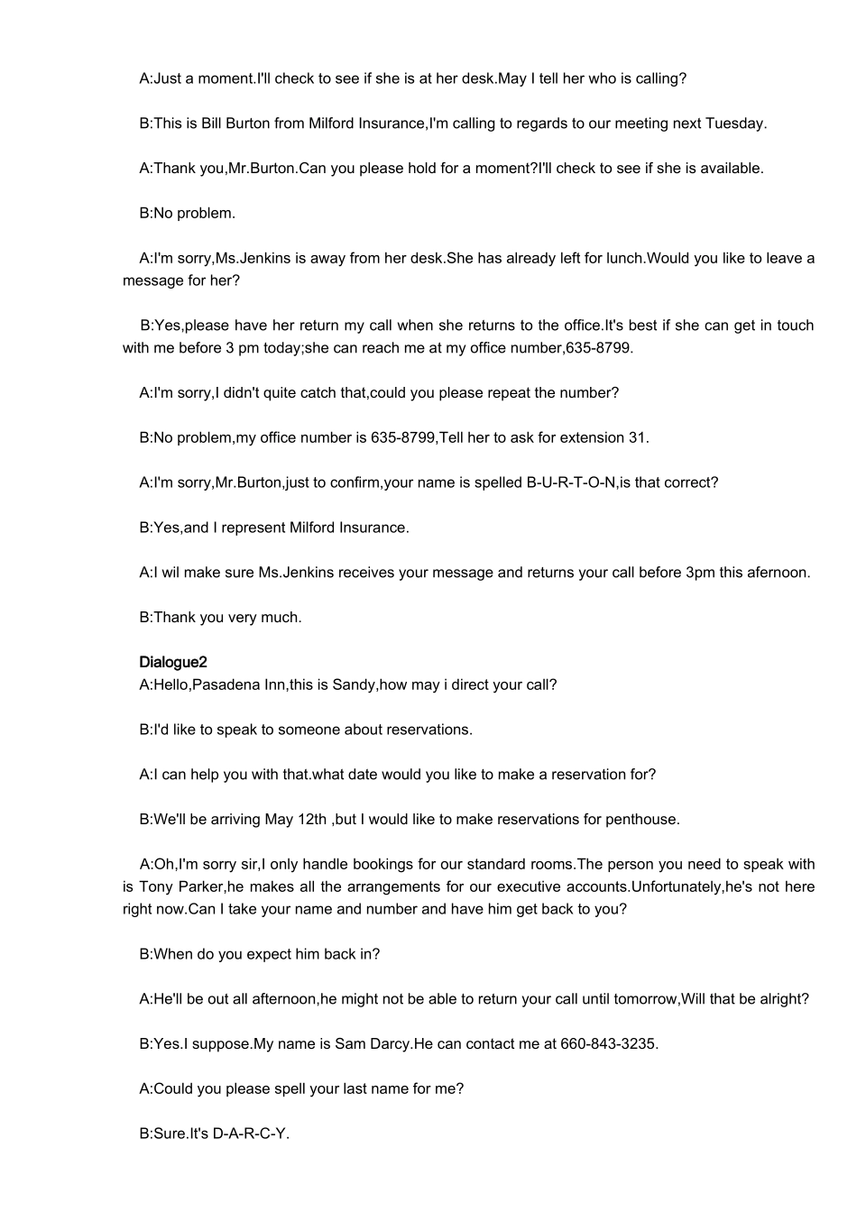 商务英语口语情景对话100篇(前30篇)_第3页