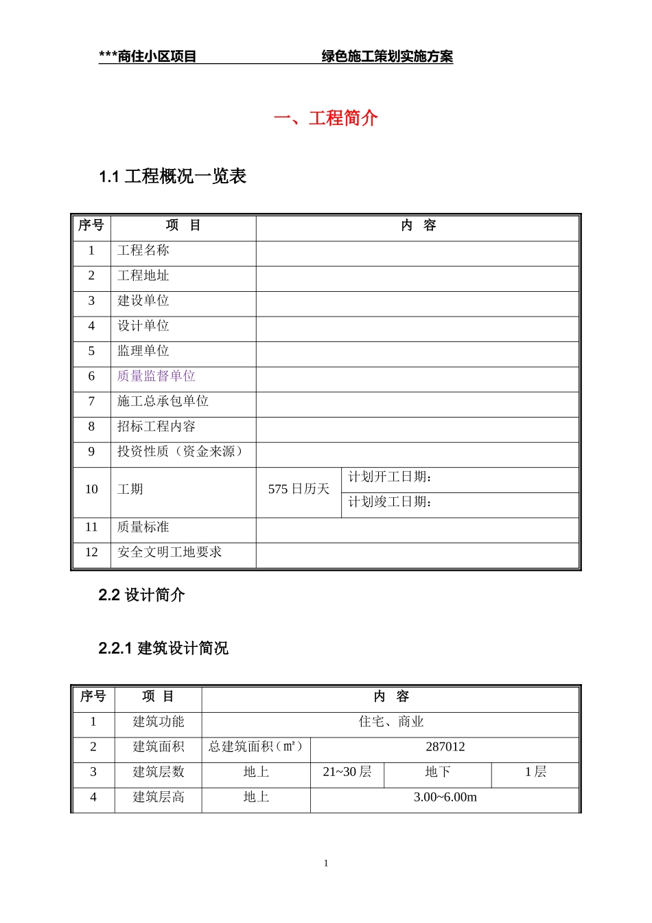 商住小区绿色施工策划方案_第3页