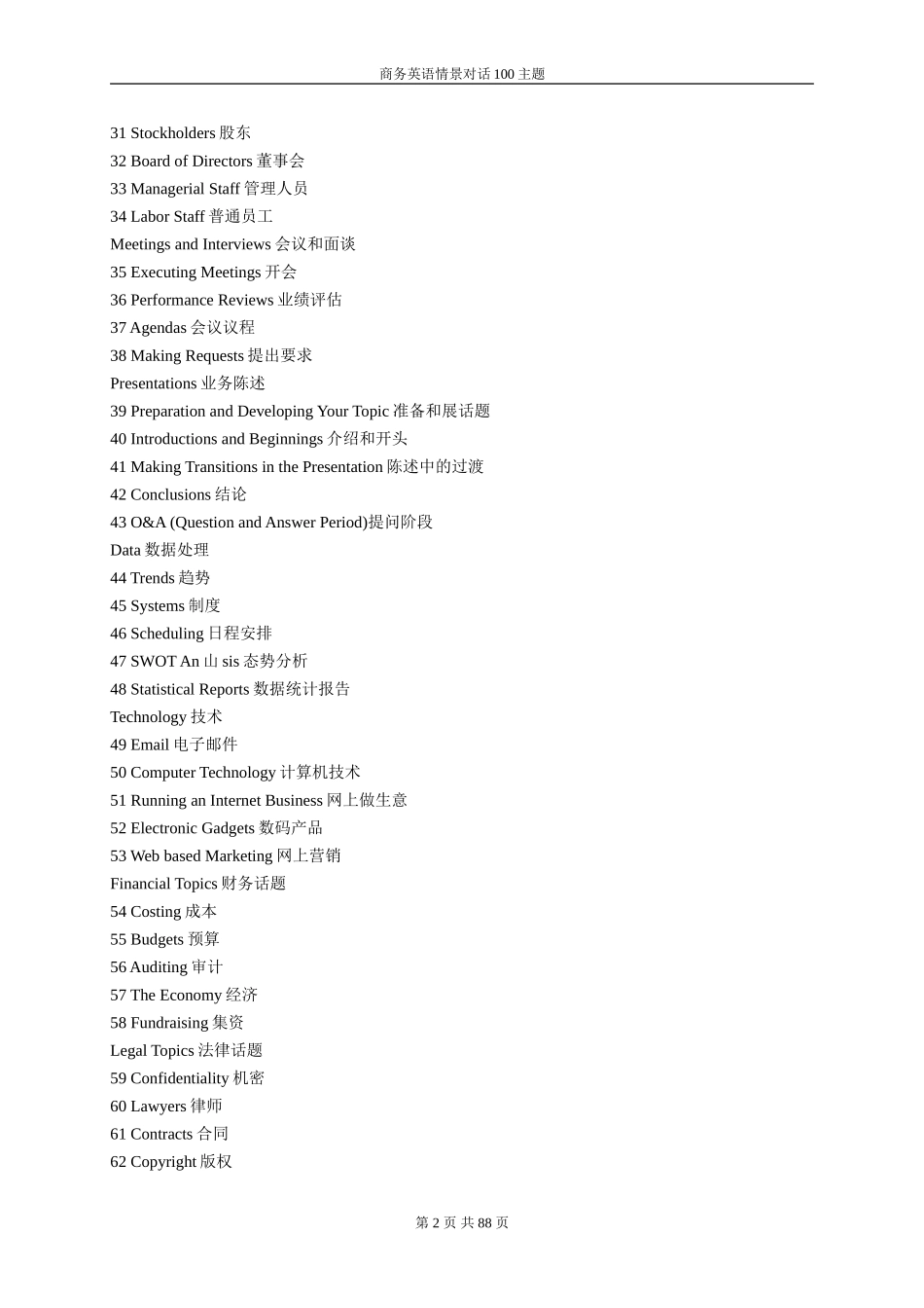 商务英语情景对话100主题-真正完整版_第2页