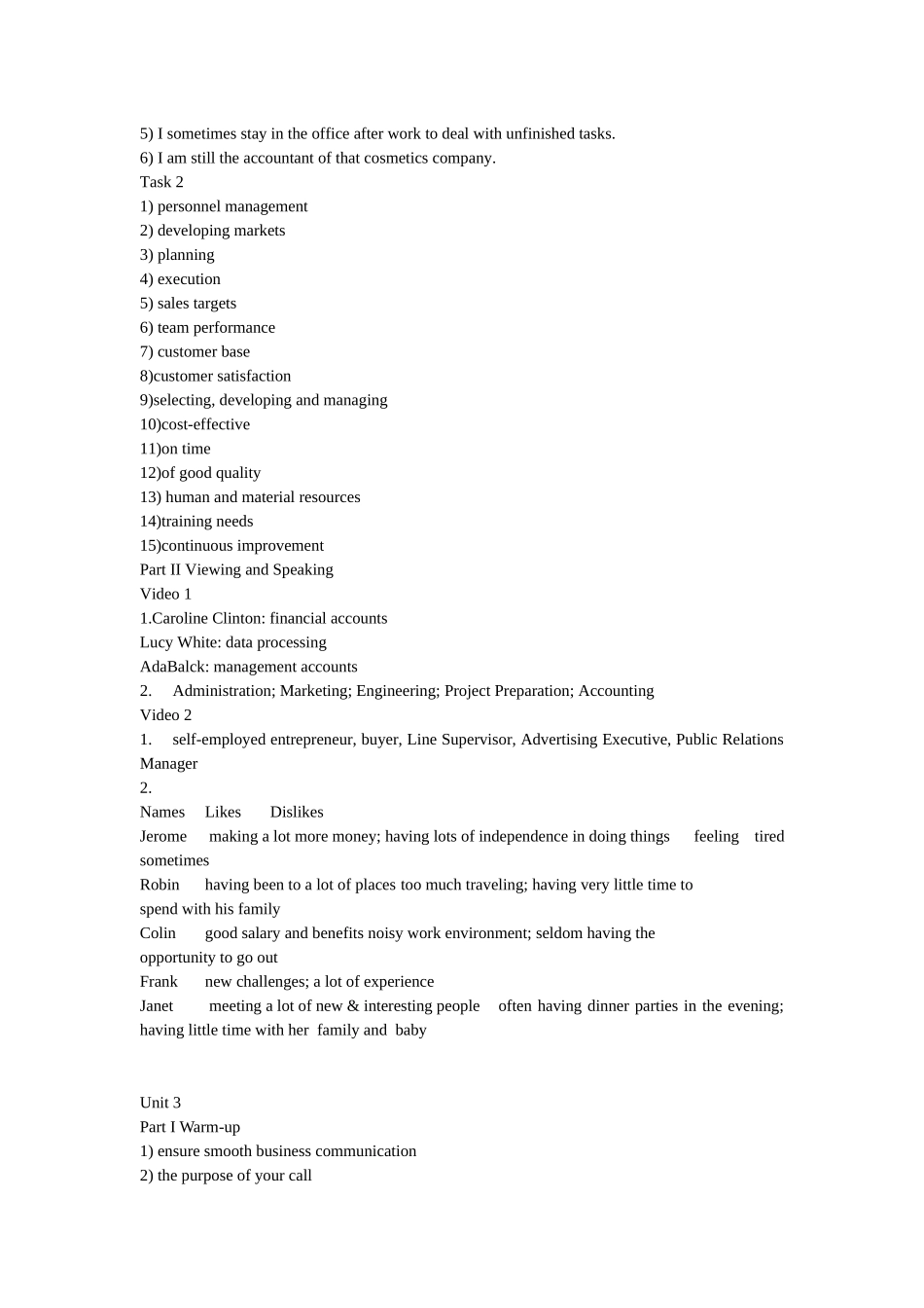 商务英语视听说1-16单元_第3页