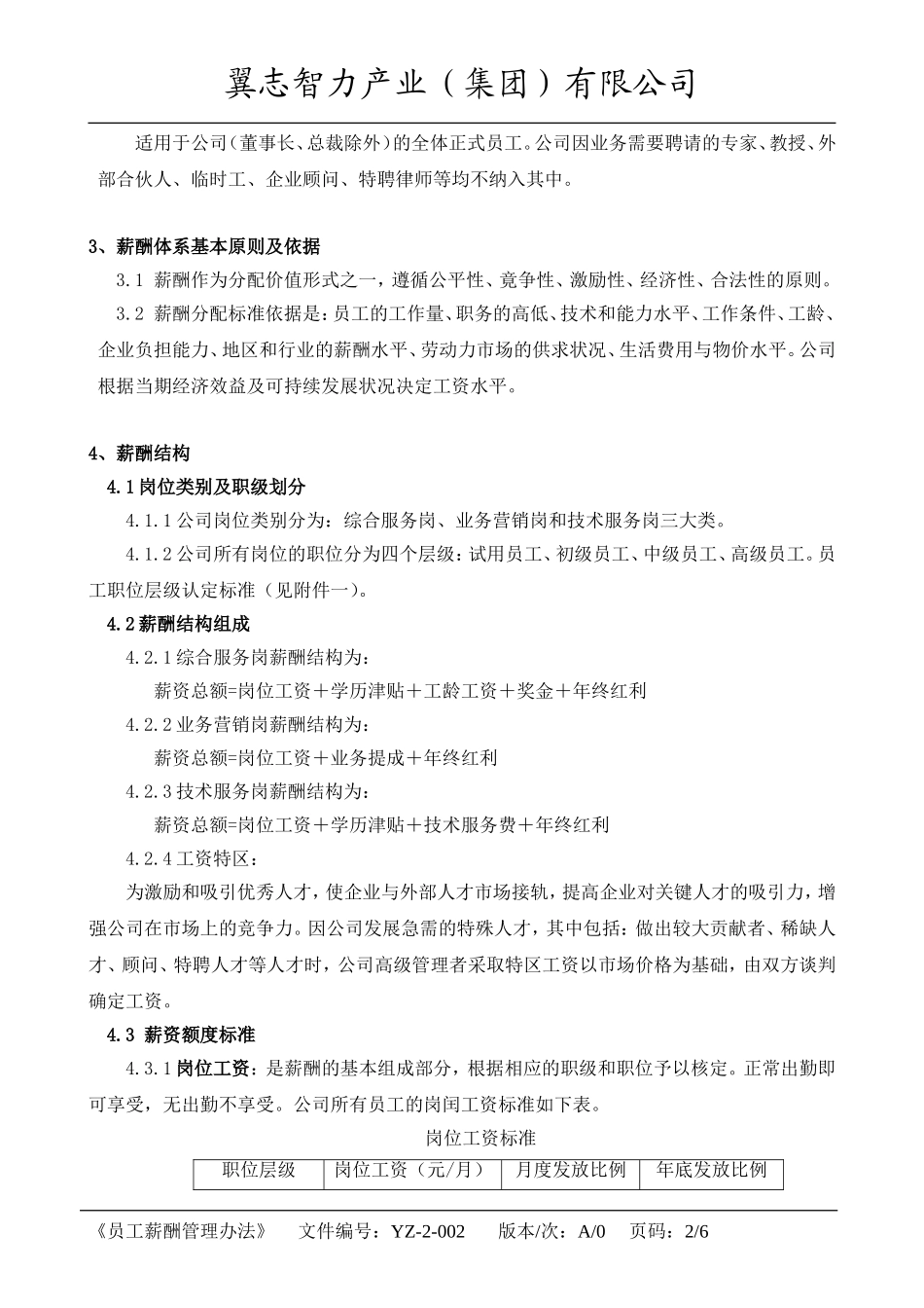 咨询公司-员工薪酬管理办法_第2页