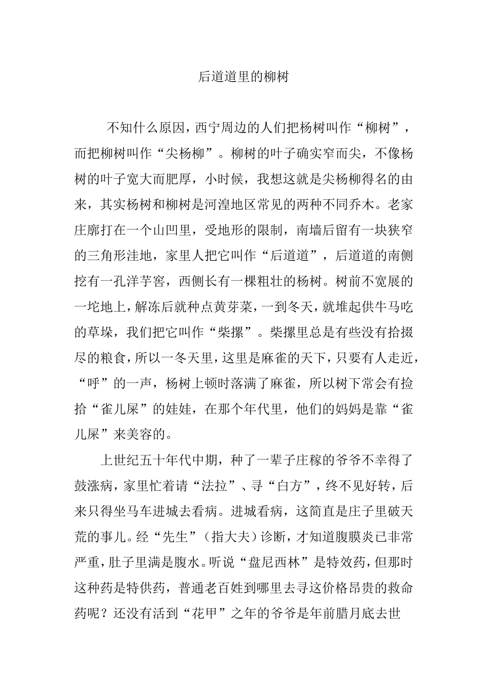 后道道里的柳树_第1页