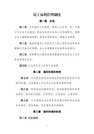 员工福利管理制度(同名21995)