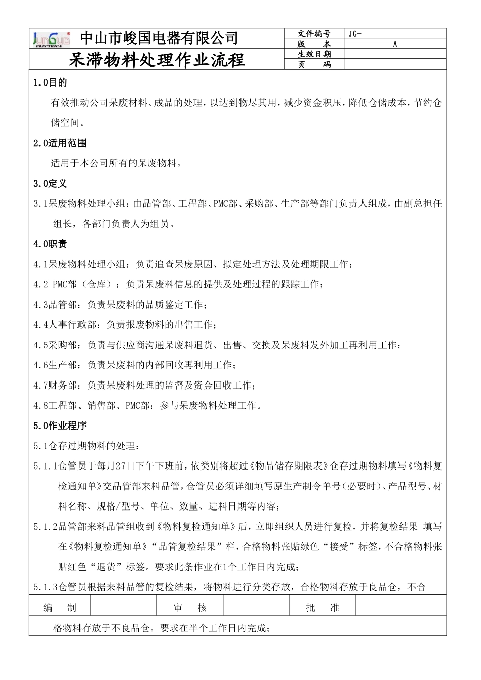 呆滞物料处理作业流程_第2页