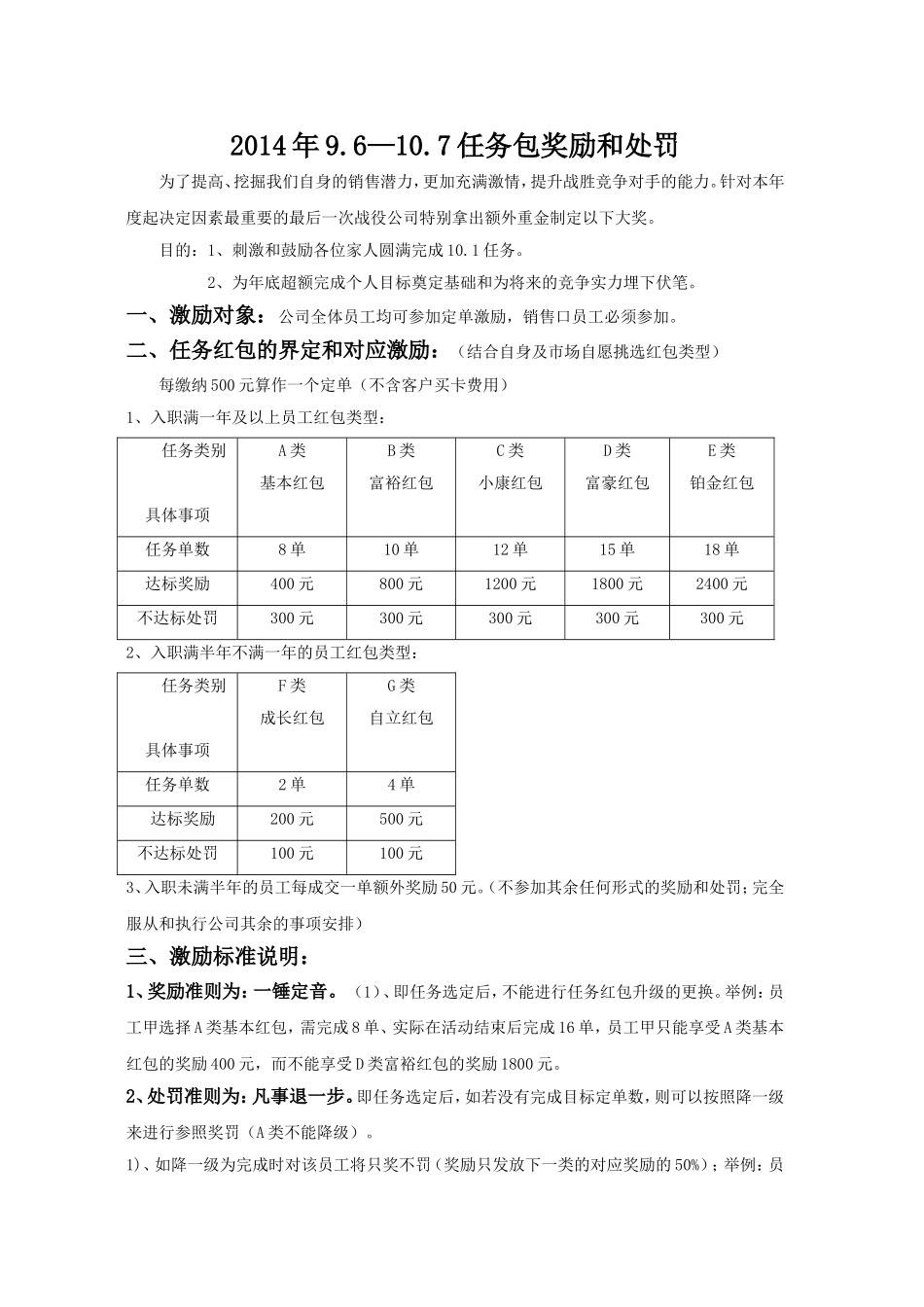 员工激励方案_第1页