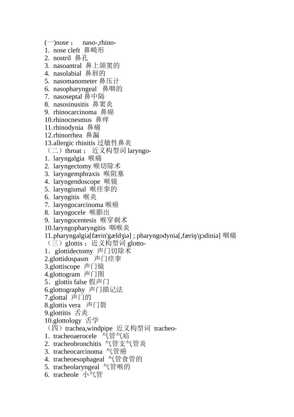 呼吸专业英语单词_第1页