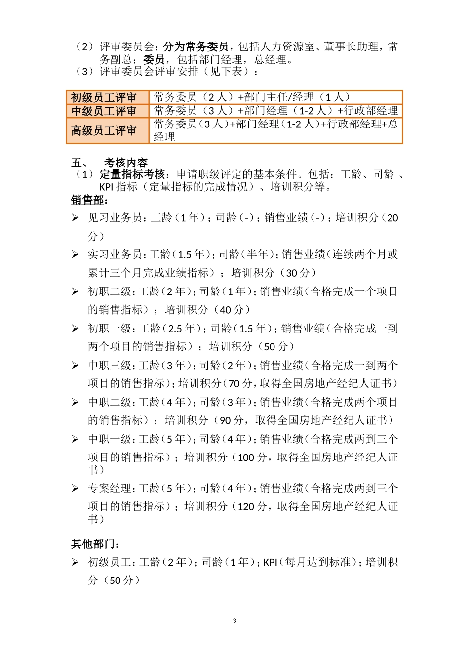 员工绩效考核与职级评定方案_第3页
