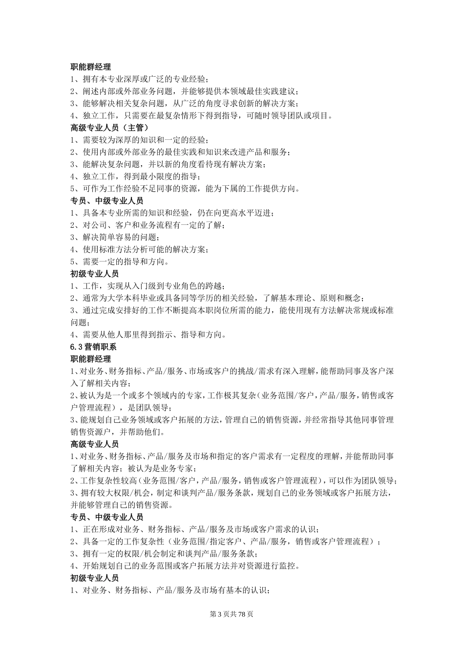 员工岗位任职资格管理办法_第3页