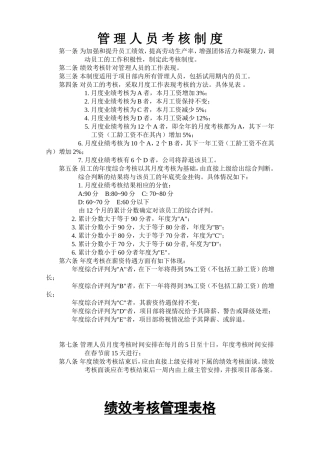 员工考核制度及表格1