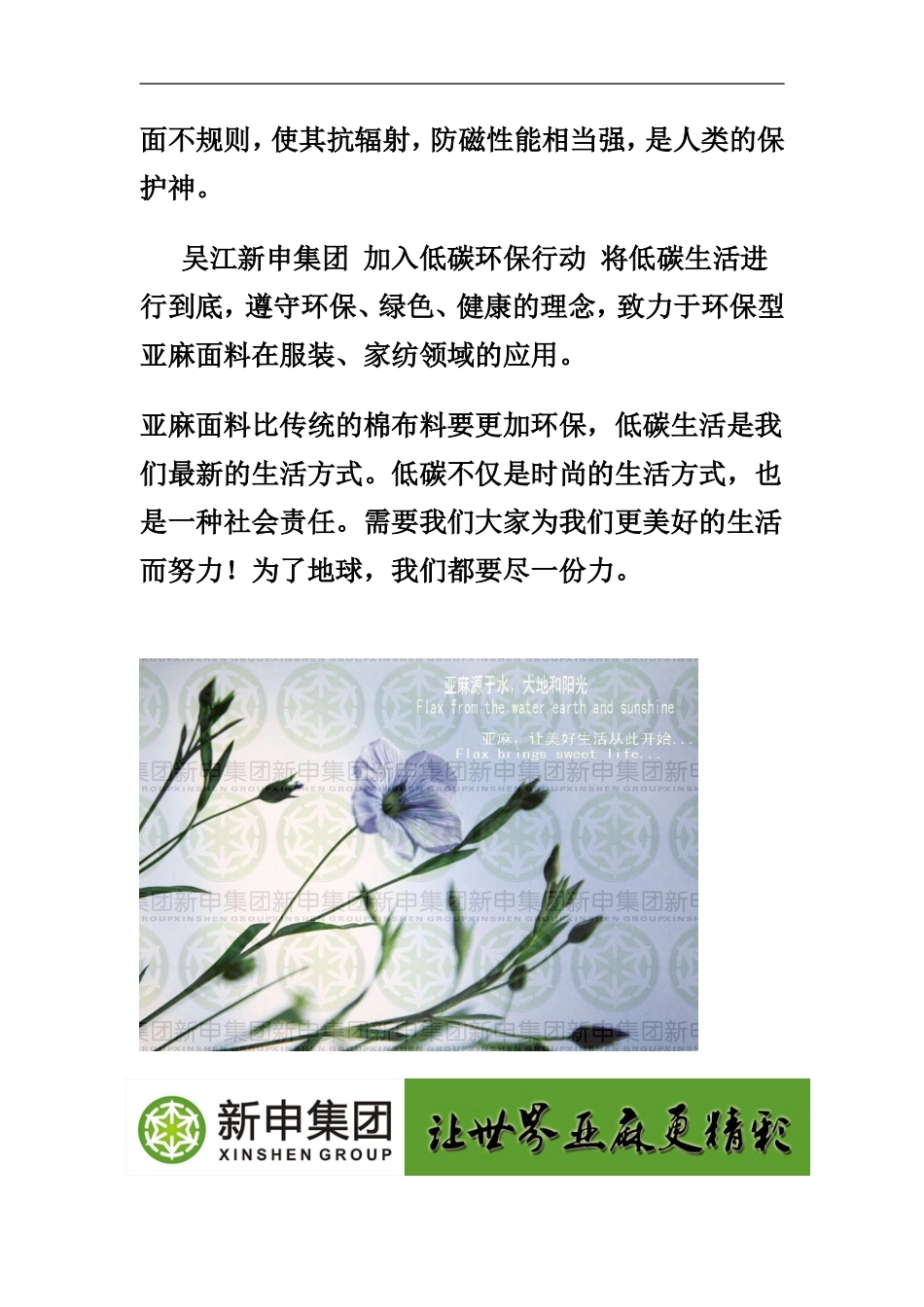 吴江新申集团：加入低碳环保行动-将低碳生活进行到底_第2页
