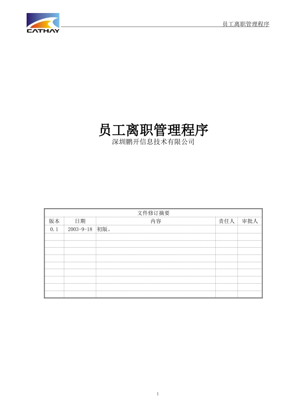 员工离职程序(标准版)_第1页