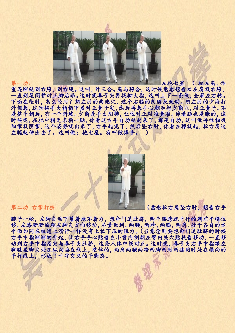 吴氏三十七式太极拳分解动作图解演示---内部教材_第3页