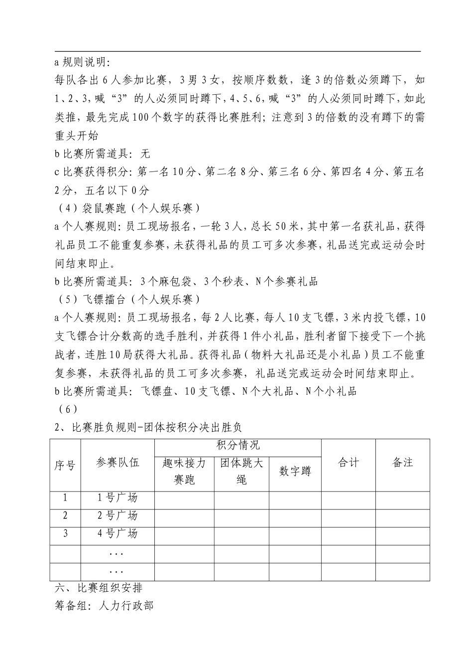 员工趣味运动会策划方案_第3页
