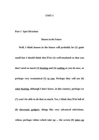 听力教程3Unit-1答案