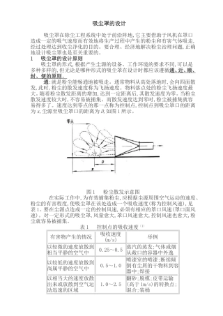 吸尘罩的设计原则2014