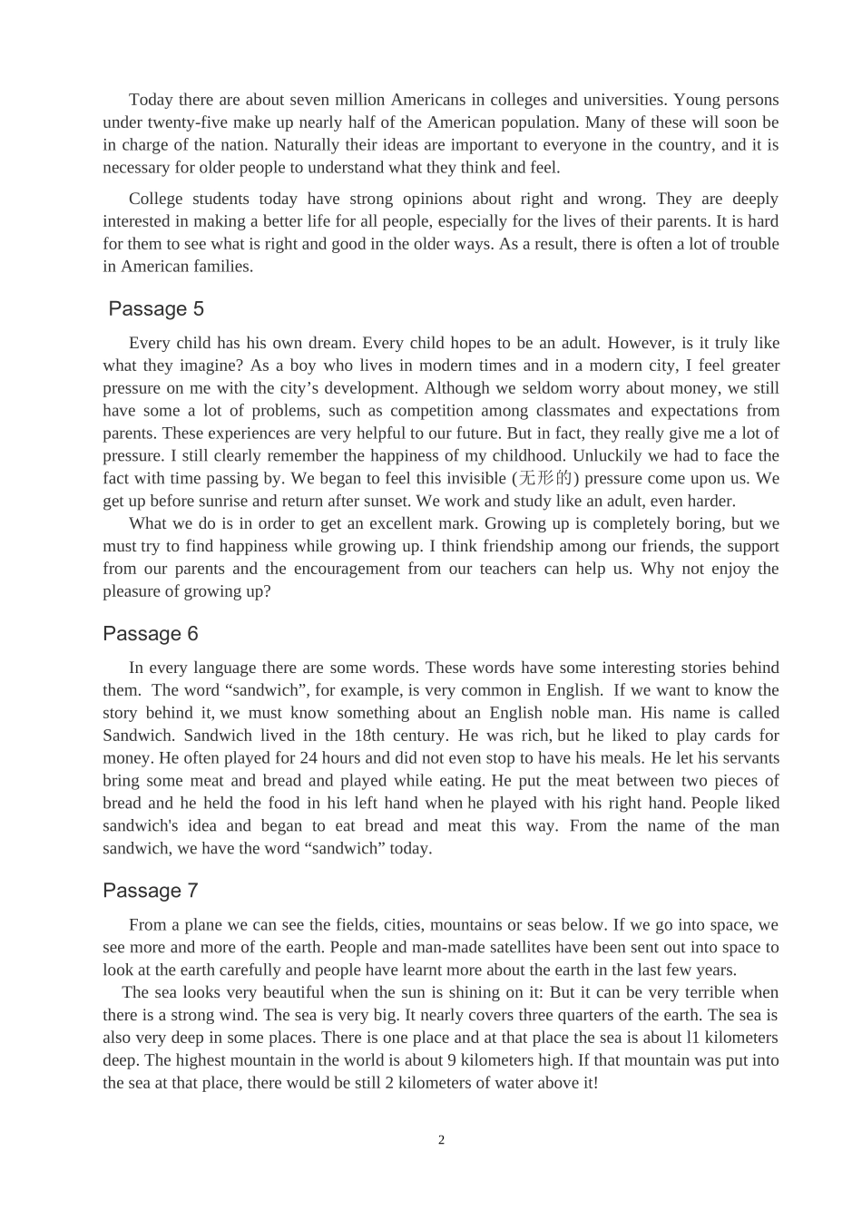 听力原文(短文理解)高级英语教程_第2页